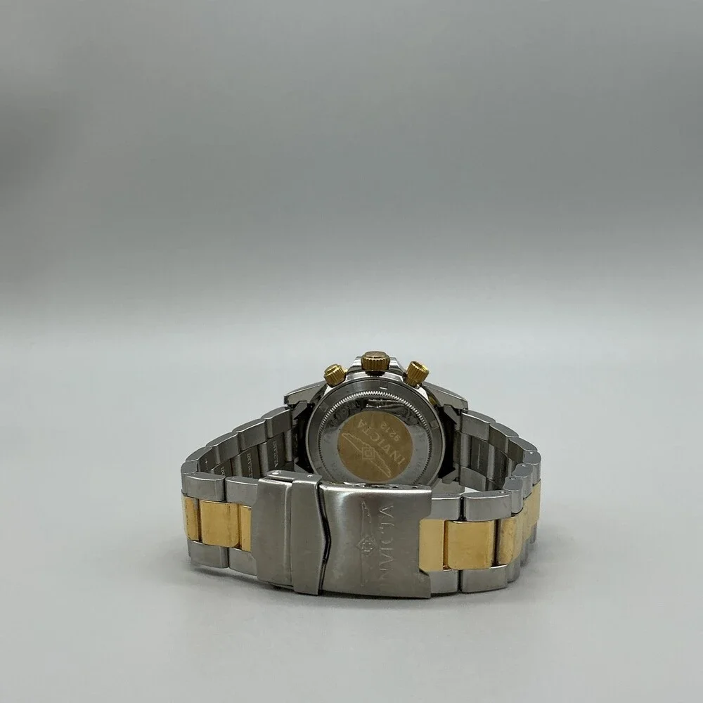 Invicta Speedway 9212 Mens Watch 41mm Two Tone Chronograph New Battery 8.5